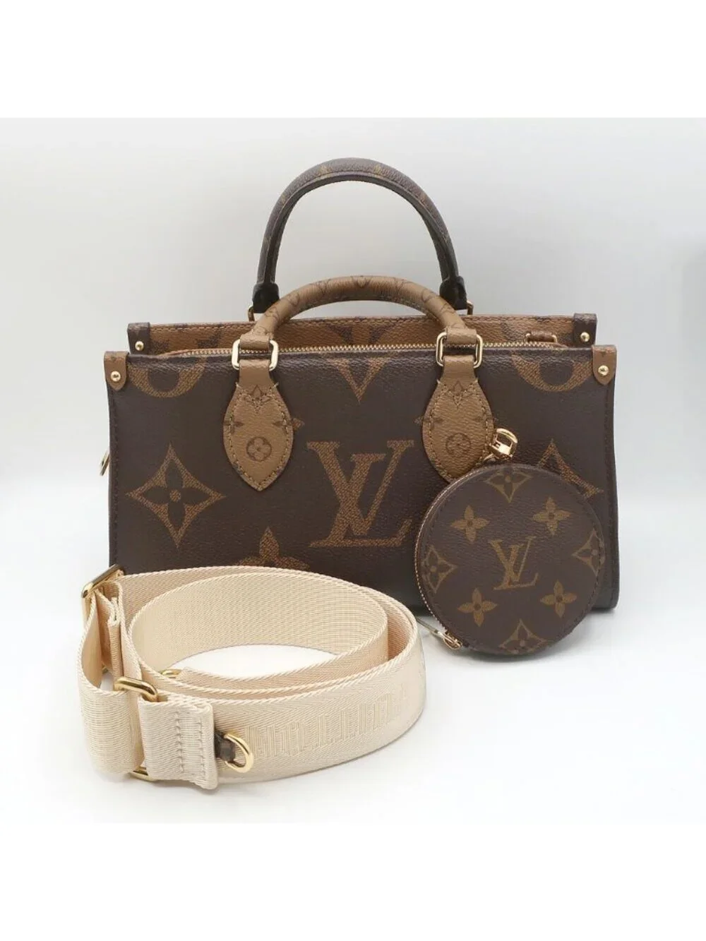Louis Vuitton Heaven On The Go East West Monogram Reverse Canvas Tote Bag